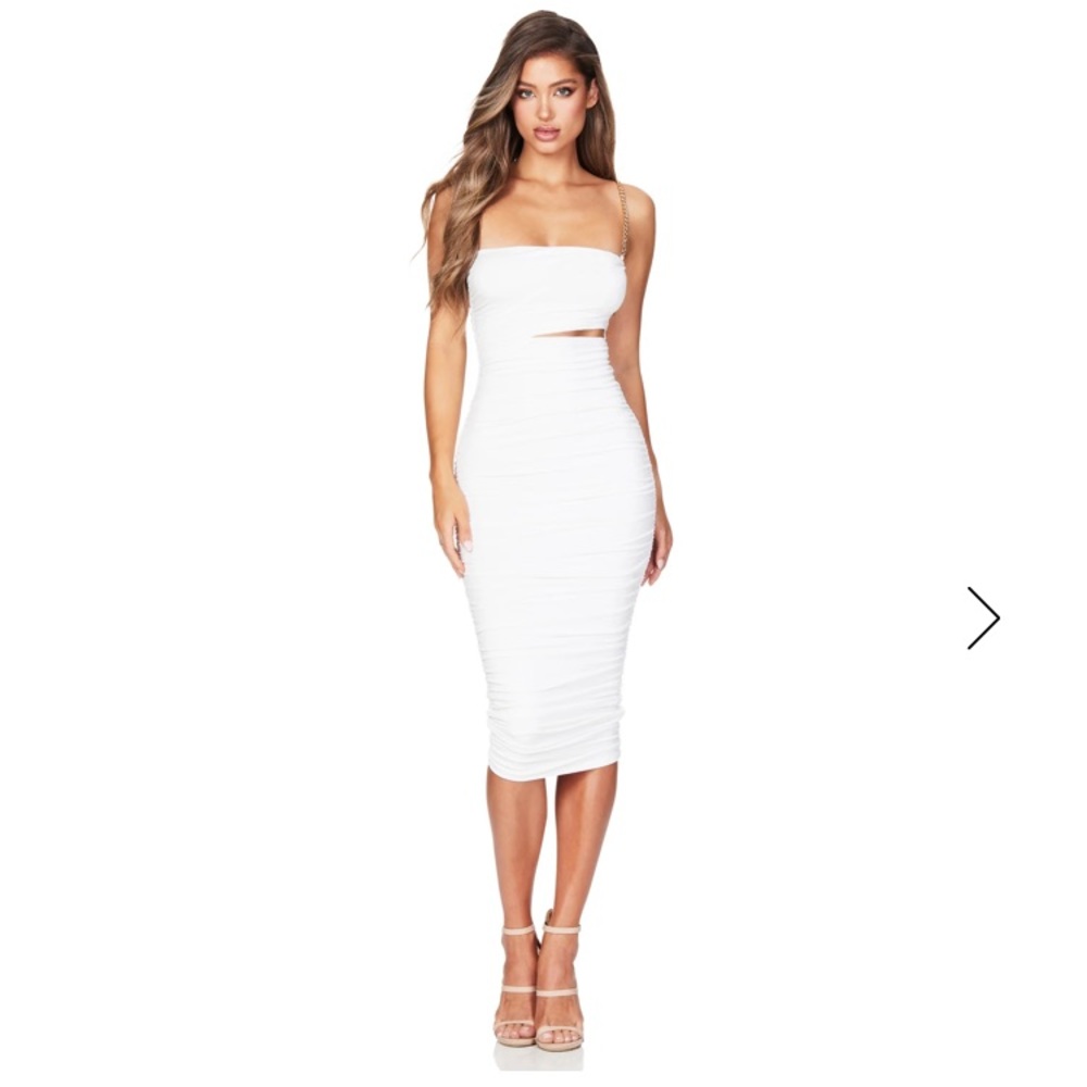 Nookie White Tia MIDI Dress
